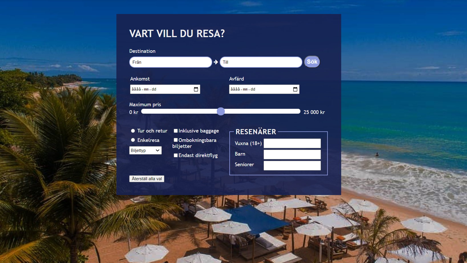 webbsida om webbformulär